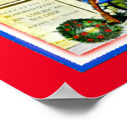 "Tomb van de onbekende soldaat" Poster (Hoek)