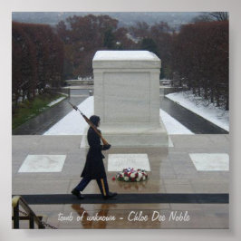 Tomb van onbekend - Arlington Poster