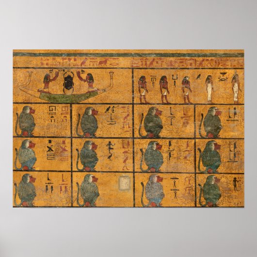 Tombe van Toetanchamon, Westmuur door Egyptische g Poster (Voorkant)