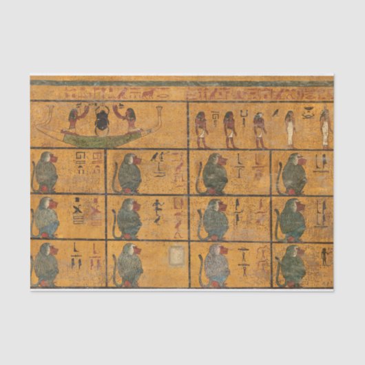 Tombe van Toetanchamon, Westmuur door Egyptische g Tissuepapier (Voorkant)