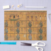 Tombe van Toetanchamon, Westmuur door Egyptische g Tissuepapier (Craft)