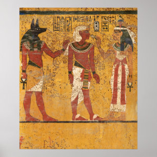 Tombe van Toetanchamon, zuidmuur door Egyptische g Poster