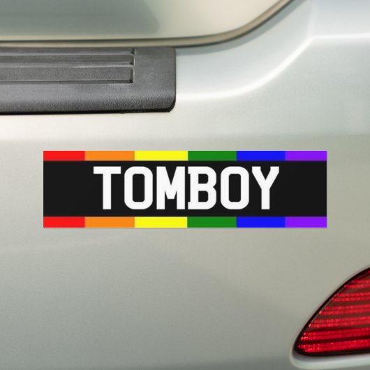 Tomboy Bumpersticker (Op auto)