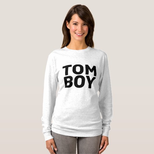 TOMBOY Dames Girls T-Shirts (Voorkant volledig)