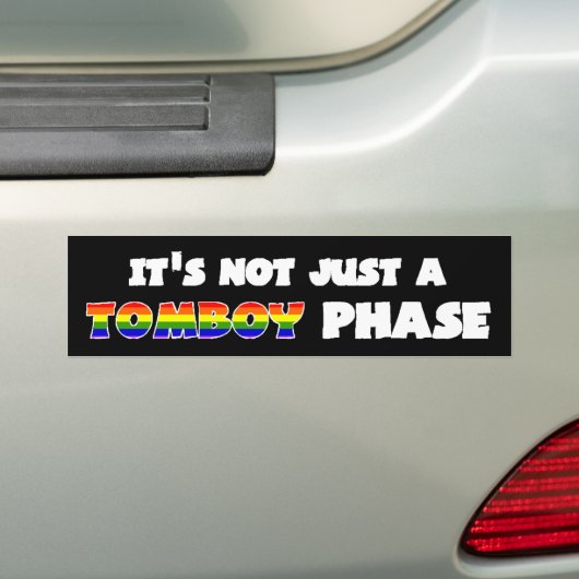 Tomboy Phase Bumpersticker (Op auto)