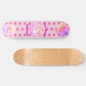 Tomboy Roze Bloem Skateboard (Horizontaal)