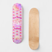 Tomboy Roze Boho Bloem Skateboard (Voorkant)