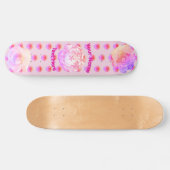 Tomboy Roze Boho Bloem Skateboard (Horizontaal)