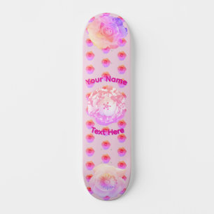 Tomboy Roze Boho Bloem Skateboard
