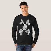 TOMBOY rugged girl distressed style text T-shirt (Voorkant volledig)