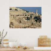 Tombs aan de zijkant van de berg Olijven Poster (Keuken)