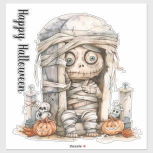Tombside Trouble - Mummy Mischief & Mini Monsters Sticker
