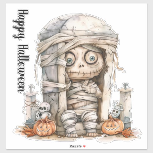 Tombside Trouble - Mummy Mischief & Mini Monsters Sticker (Vel)