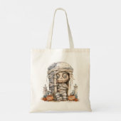 Tombside Trouble - Mummy Mischief & Mini Monsters Tote Bag (Achterkant)