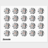 Tombstone and Skulls ID216 Ronde Sticker (Vel)
