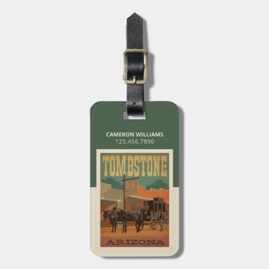 Tombstone, Arizona Bagagelabel (Voorkant verticaal)