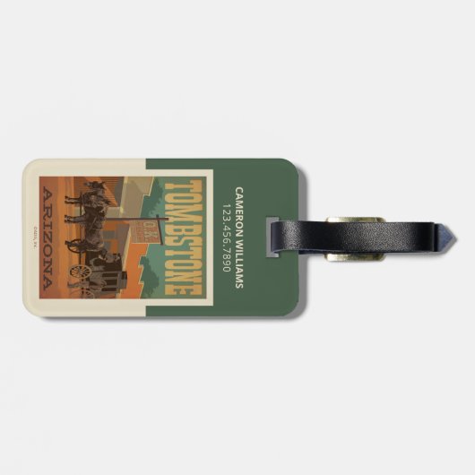 Tombstone, Arizona Bagagelabel (Achterkant horizontaal)