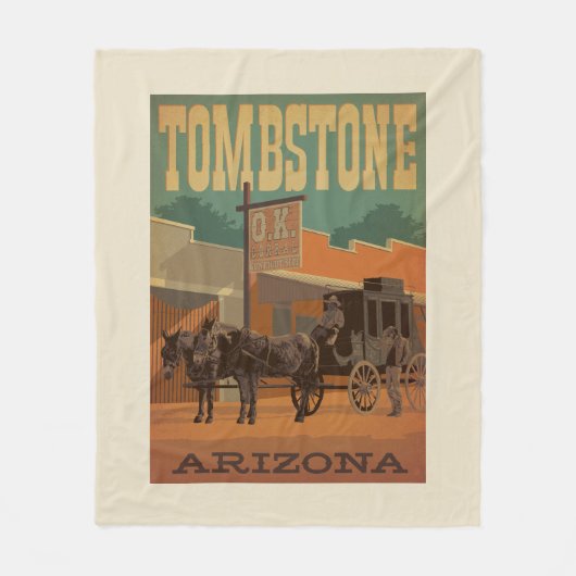 Tombstone, Arizona Fleece Deken (Voorkant)