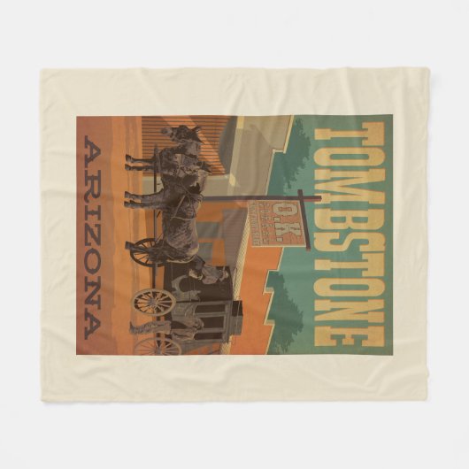 Tombstone, Arizona Fleece Deken (Voorkant (Horizontaal))