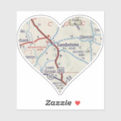 Tombstone Arizona  kaart Sticker (Vel)