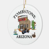 Tombstone, Arizona Keramisch Ornament (Links)