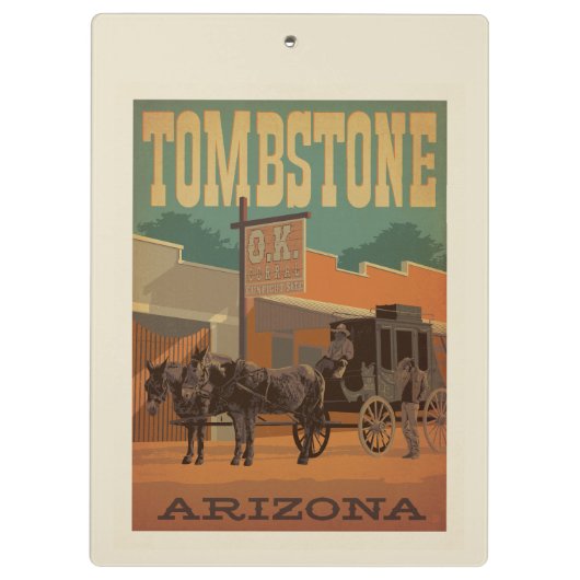Tombstone, Arizona Klembord (Achterkant)