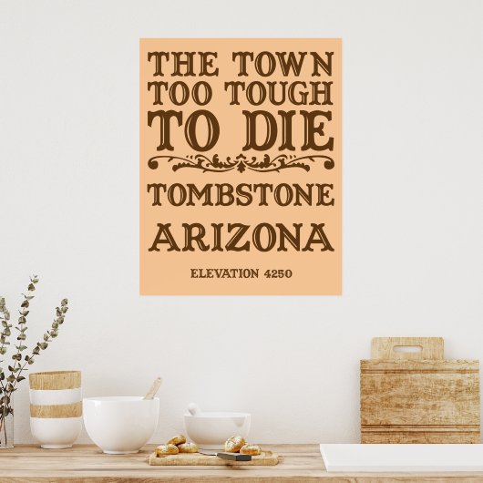 Tombstone Arizona Poster (Keuken)