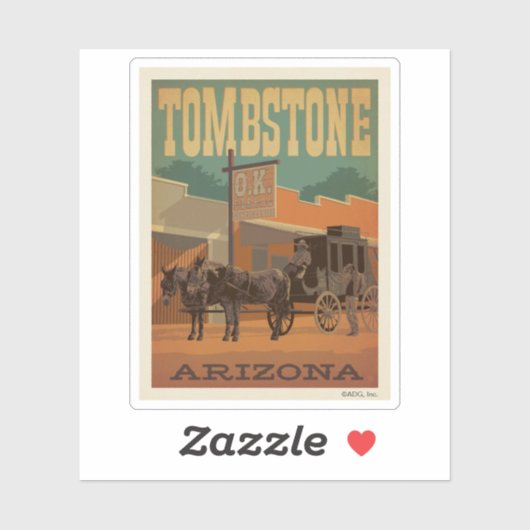 Tombstone, Arizona Sticker (Vel)