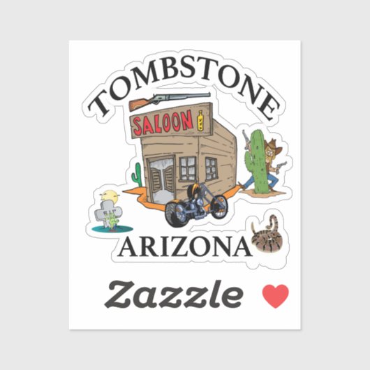 Tombstone, Arizona Sticker (Vel)