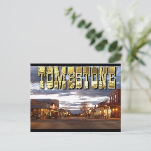 Tombstone AZ Briefkaart (Staand voorkant)