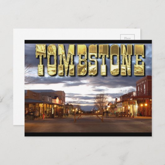 Tombstone AZ Briefkaart (Voorkant / Achterkant)