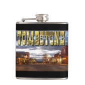 Tombstone AZ Vinyl Wrapped Flask, 6 oz. Heupfles (Voorkant)