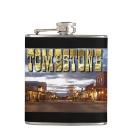 Tombstone AZ Vinyl Wrapped Flask, 6 oz. Heupfles