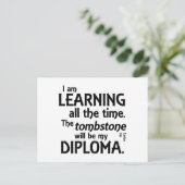 Tombstone Diploma Briefkaart (Staand voorkant)