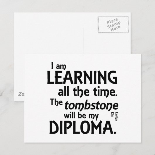 Tombstone Diploma Briefkaart (Voorkant / Achterkant)
