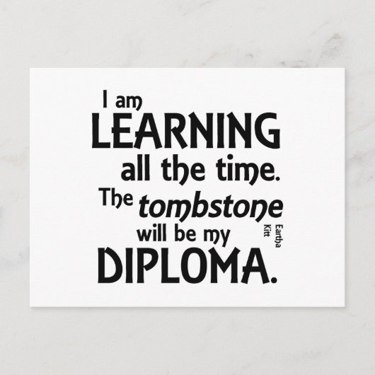 Tombstone Diploma Briefkaart (Voorkant)