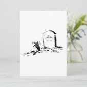 Tombstone en handmatige uitnodigingen (Staand voorkant)