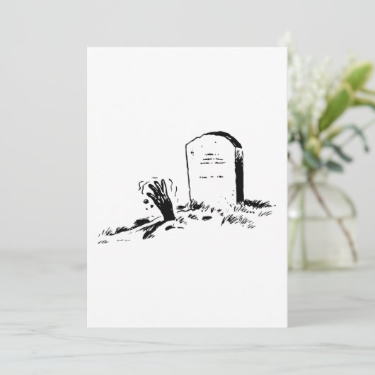 Tombstone en handmatige uitnodigingen (Staand voorkant)