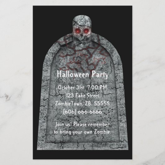 Tombstone - Halloween Flyer (Voorkant)