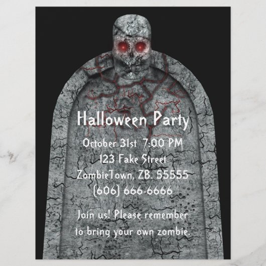 Tombstone - Halloween Flyer (Voorkant)