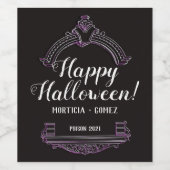 Tombstone Halloween Wine Label Wijn Etiket (Enkel label)
