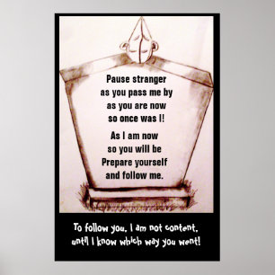 TOMBSTONE HUMOR POSTER