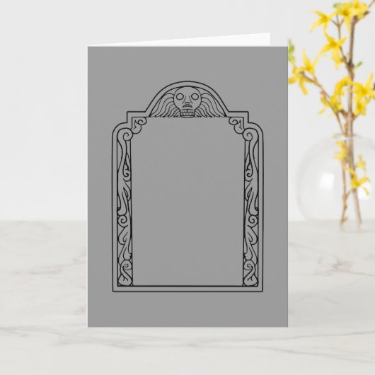 Tombstone Kaart (Gele Bloem)