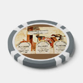 "Tombstone" klei poker chips (Enkel)