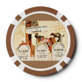 "Tombstone" klei poker chips (Achterkant)