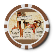 "Tombstone" klei poker chips