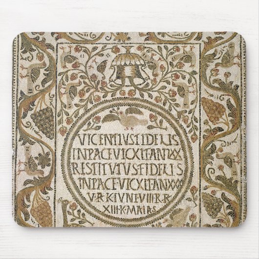 Tombstone met epitaph muismat (Voorkant)