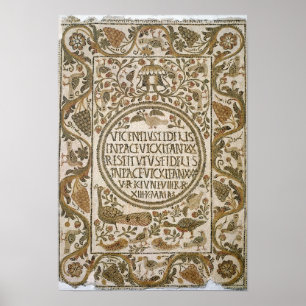 Tombstone met epitaph poster