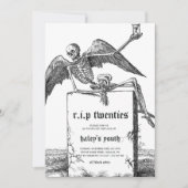 Tombstone RIP Twenties 20s Grappig 30e verjaardag Kaart (Voorkant)