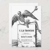 Tombstone RIP Twenties 20s Grappig 30e verjaardag Kaart (Voorkant / Achterkant)